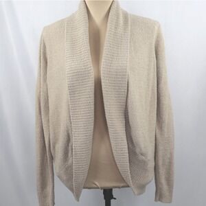 Rachel Zoe Open Front Cardigan Sweater Popcorn Knit Small Soft Casual Lounge